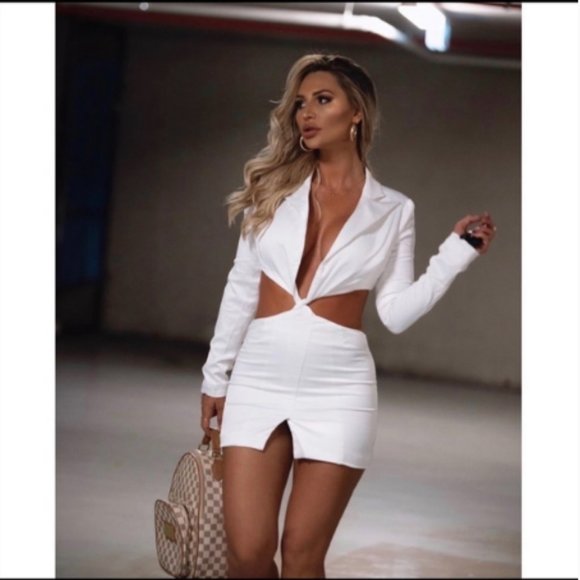 superdown Gracen Blazer Dress in White - Picture 5 of 6